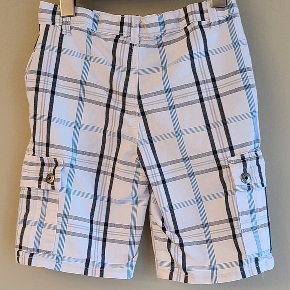 Calvin Klein white and blue plaid shorts - Picture 2 of 4